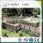 Long lifetime decorative garden wood plastic composite fencing