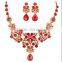 The bride wholesale jewelry necklace bridal three-piece diamond alloy jewelry set