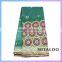 Mitaloo Leaf Green Silk George Lace Fabrics Hot Selling African Raw Silk George Fabrics for 2015