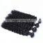 WJ007Afro kinky curl human hair lace frontal piece free sample hair bundles