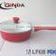 nonstick cookware milk pot with glass lid