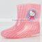 Fashion cartoon short barrel Crystal Children rainshoes children rain boot