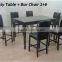HIGH QUALITY, Dining Bar Set, Bar Table, Bar Chair, Marble Table, Lesly Marble