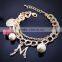 Fashion Bracelets & Bangles Pulseira Feminina Simulated Pearl Crystal Bracelets for Women Pulseras