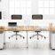 Latest Office Cubicle Workstation Designs Modern MDF 4 Person Desk(SZ-WS027)