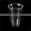 Popular high quality 16oz transparent PET disposable plasti cup juice cup