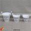 Garden and Home Vintage White Painting Handmade Zinc Pail Flower Pot