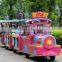 2016 new style amusement park items trackless tourist train with 440kg capacity for sale