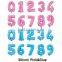 Gold Sliver Pink Blue 30 inch Letter Number balloil material aluminum foil balloon Promotion , decoration toy use gift