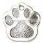 promotion fashion pet id tag /round dog tag/ colorful dog id tag with key ring