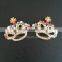 Christmas rhinestone crown brooch,decorative crown embellishments