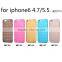 For iPhone 6S Plus slim ultra thin colorful rubber case