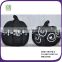 Newest design polyresin halloween black glister pumpkin