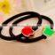 fashionable enamel apple shape ponytail holder