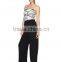 Lady's polyester plain dyed fashion pant