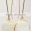 2015 trendy plated Quartz earring, druzy pendant earring, disc earrings