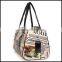 2015 New Retro Ruili selling newspaper printing flow simple Handbag Shoulder female pillow bag