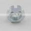 Blue white zinc Hexagon slotted and castle nuts GB6178