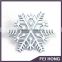 Low MOQ Christmas white snowflake pin badge