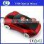 wired computer hardware car shaped pc mouse