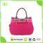 High Quality Cotton Canvas Shopping Tote Women Handbag with Front Pocket