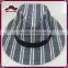 Striped Women Men Fedoras Hats Stylish Panama
