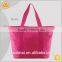 China supplier large capacity polyester peach red handle baby mama bags