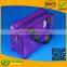 purple pvc handle cosmetic bag for travel