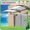 Large Decorative door sunshades polycarbonate canopy with aluminum frame material