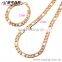 Simple Design Rose Gold Color Big Fashion Necklace Set Jewelry Set