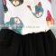 Hot Selling Cotton Cartoon Girls Latest Skirt Suits, Children Boutique Clothing Set