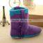 Fashionable purple flat women shoes