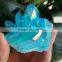 Blue Rainbow Aqua Aura Quartz Point Titanium Coating Crystal Cluster