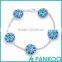 925 Sterling Silver Blue Filigree Evil Eye Bracelet