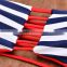 Navy blue and white striped popular Brazilian reversible bikini