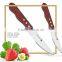 color rubber wooden handle high-quality stainless steel big steak knives