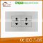 High Quality New Desig 2 Gang 1 Way Home Electric Wall Switch