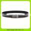 China leather factory luxury cross pattern leather belt men 16234