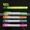 high quality OEM wax non-toxic colorful gel crayon highlighter pen