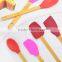 Kitchen Utensil Set,Silicone Kitchen Tools With Bamboo Handle