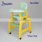 EN14988 certified baby high feeding chair 3 in 1 function baby chair plastic high chair