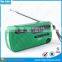 Portable Mini AM/FM/SW World band Radio with 3 Super-bright LED Torch,Dynamo Solar Powered Radio