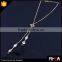 Fashion Natural Stone Pendant 2 Rope Tassel Necklace Flowers Design Gold Chain Pendant Necklace