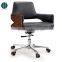 HY2008 Wholesale Leather Upholstery Revolving Chair with Wheels
