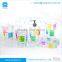 Rainbow Pattern Tooth Brush, Set or Separate of Tumbler Cotton Jar Lotion Dispenser Soap Dish Acrylic Bathroom Accessory