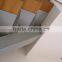 straight glass stairs/carbon steel glass staircase/ steel hand rails stairs