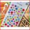 heart/round dot/star deisgns colorful paper stickers