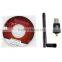 2DBI Hi-Speed 300Mbps 802.11b/g/n USB Wifi Adapter dongle For Desktop PC Laptop Black