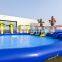 customized inflatable ground water park high sale huge inflatable pool with slides