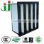 Plastic Frame Mini Pleat PP Media Compact V Bank Air Compressor Filter F8 EN779